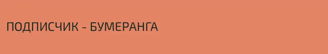 ПОДПИСЧИК - БУМЕРАНГА